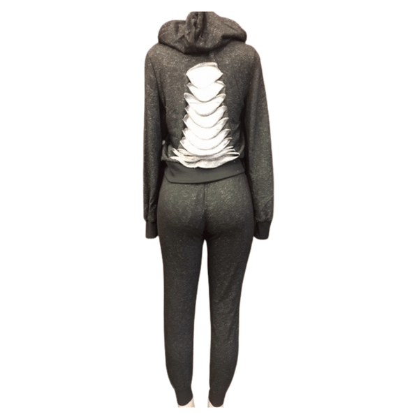 2 Peace Zipper Hoody Jacket With Rips and Tears 6 Pack Per Colors (Size: S-M-L-XL, 1-2-2-1)