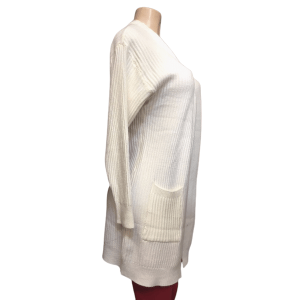Open Front Ribbed 2 Pockets Cardigan 8 Pack Assorted Colors (Size: One Size Fits All)