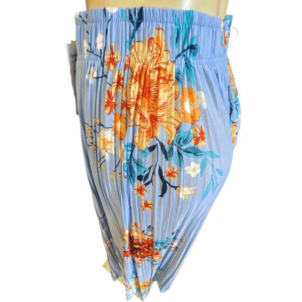 Floral Crinkle Skirt One Size Fits All 12 Pack Assorted Colors ( One Size Fits All)
