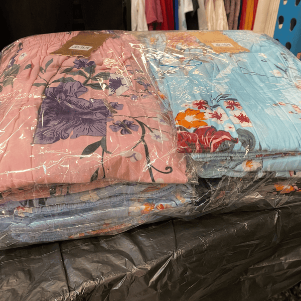 Floral Crinkle Skirt One Size Fits All 12 Pack Assorted Colors ( One Size Fits All)