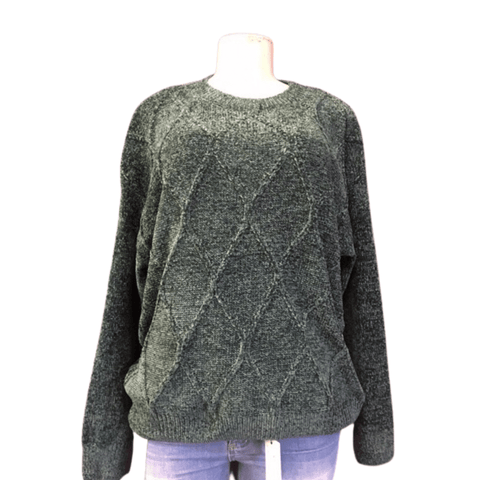 Chenille Design Front Sweater 12 Pack Assorted Colors (Size:  S/M-L/XL, 6-6)
