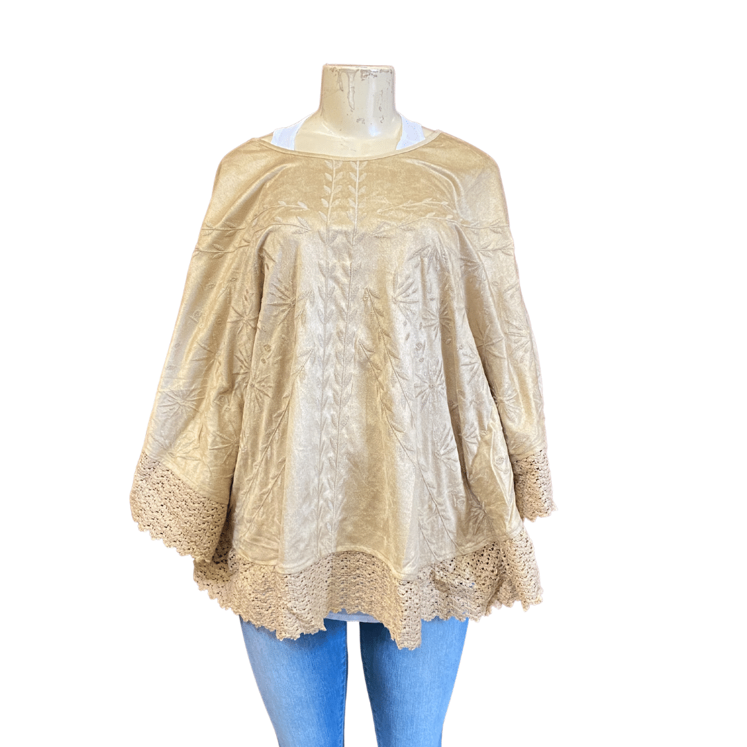 Ultra Suede Fashion Poncho One Color 4 Pack (Size: S-M-L-XL, 1-1-1-1)