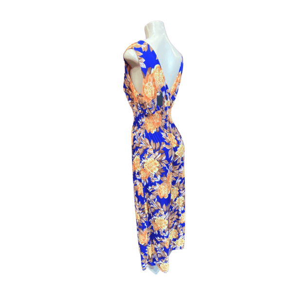Plus Size Floral Summer Dress Assorted Colors Cinched Waist 6 Pack (One Size XXXL)