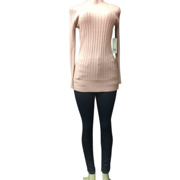 One Size Mock Neck Cable Sweater 6 Pack Assorted Colors (Size: One Size Fits All)
