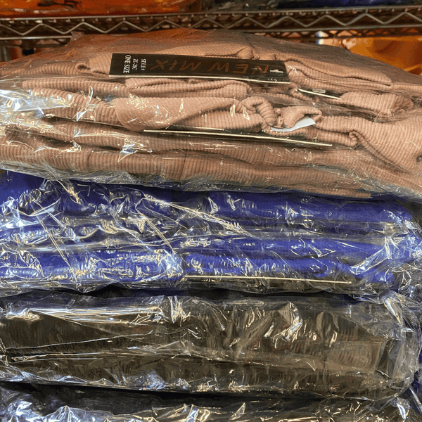 Ribbed Zipper Front Cat Suits 6 pack per color (One Size Fits All)