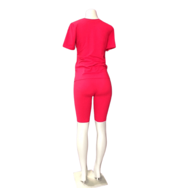 Crew Neck 2 Piece Bermuda Set 6 Pack Per Color (Size: S-M-L, 2-2-2)