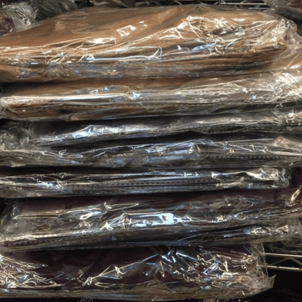 Leather Look Leggings With 2 Front Pockets 6 Pack Per Color (Size: S/M-L/XL, 3-3)