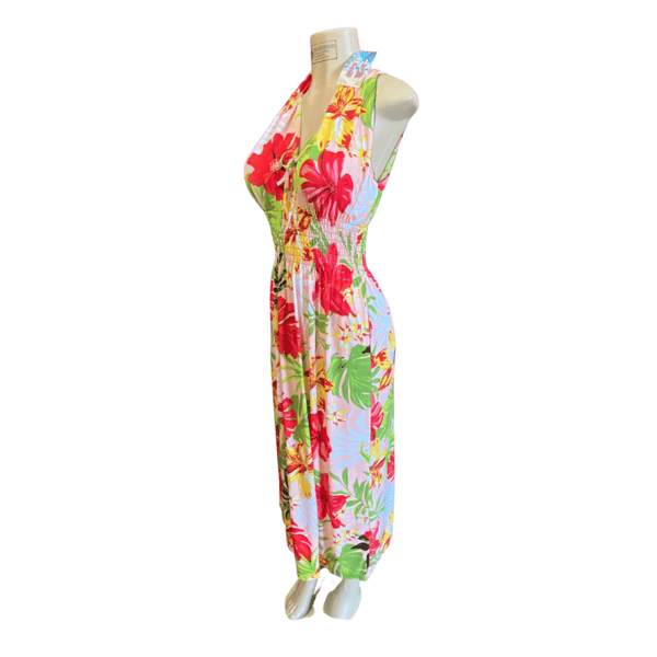 Cinched-Waist Floral Sundress 9 Pack Assorted Floral Prints  (Size: M-L-XL, 3-3-3)