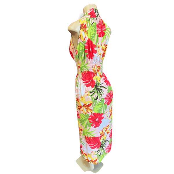 Cinched-Waist Floral Sundress 9 Pack Assorted Floral Prints  (Size: M-L-XL, 3-3-3)